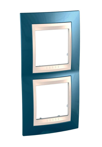 Рамка 2-постовая вертикальная Schneider Electric Unica Хамелеон MGU6.004V.554 Рамка 2-постовая вертикальная Schneider Electric Unica Хамелеон MGU6.004V.554