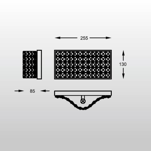 Настенный светильник Zumaline Jasmine W0246-01A-B5AC Настенный светильник Zumaline Jasmine W0246-01A-B5AC