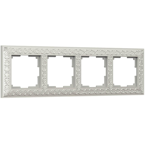 Рамка Werkel Antik на 4 поста жемчужный WL07-Frame-04 4690389063527 Рамка Werkel Antik на 4 поста жемчужный WL07-Frame-04 4690389063527