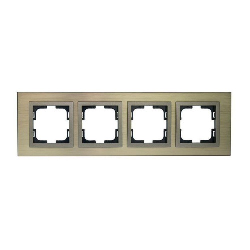 Рамка 4-постовая Mono Electric Style Aluminium бронза 107-810000-163 Рамка 4-постовая Mono Electric Style Aluminium бронза 107-810000-163
