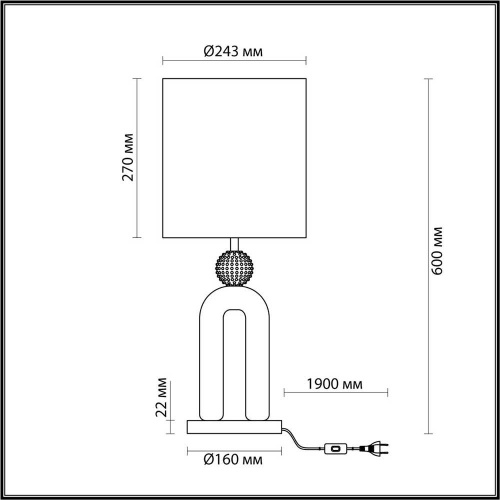 Настольная лампа Odeon Light Exclusive Bagel 5410/1T Настольная лампа Odeon Light Exclusive Bagel 5410/1T