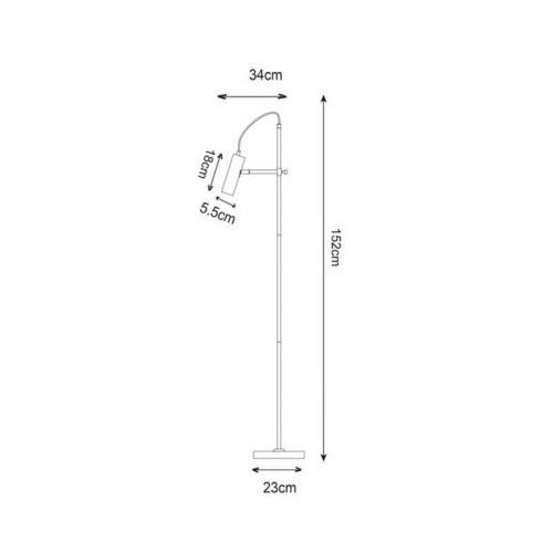 Торшер Zumaline Tenso F18014-GU10-CHROME Торшер Zumaline Tenso F18014-GU10-CHROME
