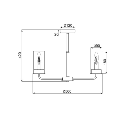 Потолочная люстра Vele Luce Licia VL1924L06 Потолочная люстра Vele Luce Licia VL1924L06