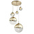 Подвесной светильник Toplight Glass TL1203H-05GD