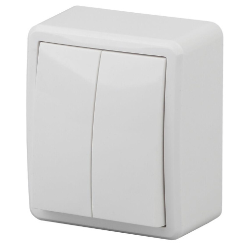 Переключатель двухклавишный ЭРА Эксперт 10AX 250V Al Cu 11А-1204-01 Б0038815 Переключатель двухклавишный ЭРА Эксперт 10AX 250V Al Cu 11А-1204-01 Б0038815
