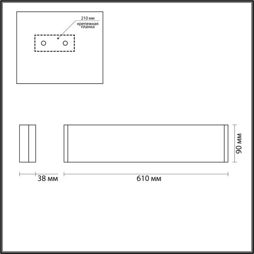 Настенный светодиодный светильник Odeon Light Hightech Framant 4295/20WL Настенный светодиодный светильник Odeon Light Hightech Framant 4295/20WL