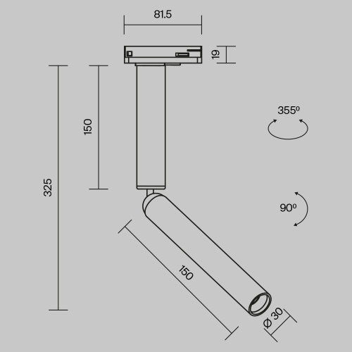 Трековый светильник Technical TR142-1-6W3K-BS Трековый светильник Technical TR142-1-6W3K-BS