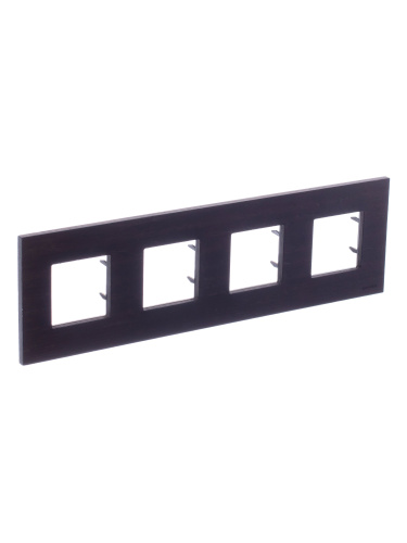 Рамка 4-постовая ABB Zenit венге 2CLA227400N2101