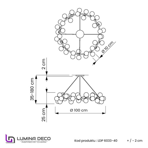 Подвесная люстра Lumina Deco Marsiada LDP 6033-40 CHR Подвесная люстра Lumina Deco Marsiada LDP 6033-40 CHR