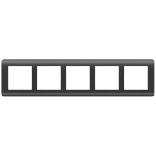 Рамка Werkel Stream на 5 постов графит WL12-Frame-05 4690389145469 Рамка Werkel Stream на 5 постов графит WL12-Frame-05 4690389145469