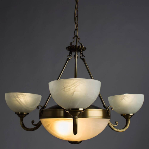 Подвесная люстра Arte Lamp Windsor White A3777LM-3-2AB Подвесная люстра Arte Lamp Windsor White A3777LM-3-2AB