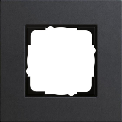 Рамка 1-постовая Gira Esprit Lenoleum-Multiplex антрацит 0211226 Рамка 1-постовая Gira Esprit Lenoleum-Multiplex антрацит 0211226