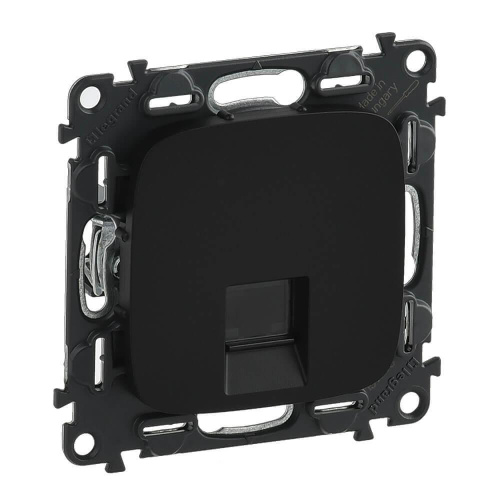 Информационная розетка RJ45 Legrand Valena Allure антрацит 753950 Информационная розетка RJ45 Legrand Valena Allure антрацит 753950
