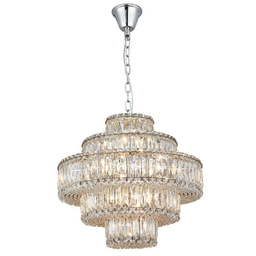 Подвесная люстра Newport 8450 8459+6/C chrome М0066728 Подвесная люстра Newport 8450 8459+6/C chrome М0066728