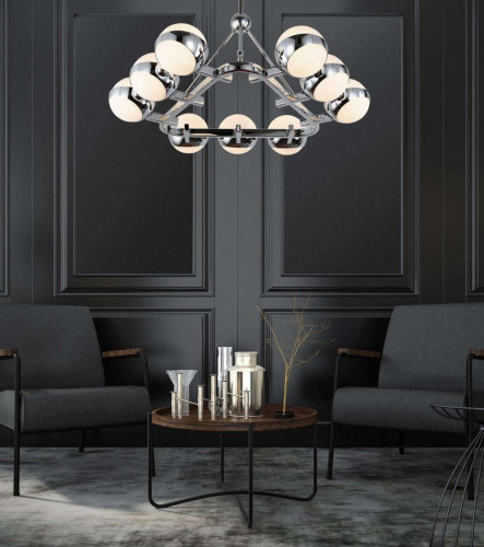 Подвесная люстра Lumina Deco Optimus LDP 6038-9 CHR Подвесная люстра Lumina Deco Optimus LDP 6038-9 CHR