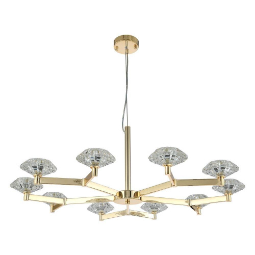 Подвесная люстра Crystal Lux Rebeca SP10 Gold Подвесная люстра Crystal Lux Rebeca SP10 Gold