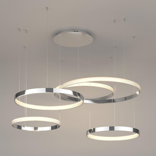 Подвесной светодиодный светильник Eurosvet Smart Posh 90275/5 хром Подвесной светодиодный светильник Eurosvet Smart Posh 90275/5 хром