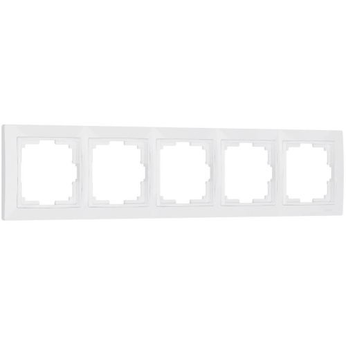 Рамка на 5 постов Werkel Snabb basic белый W0052001 4690389161452 Рамка на 5 постов Werkel Snabb basic белый W0052001 4690389161452