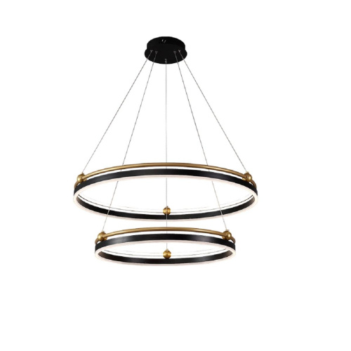 Подвесная люстра Crystal Lux FERNANDO SP123W LED D600+800 BLACK/GOLD Подвесная люстра Crystal Lux FERNANDO SP123W LED D600+800 BLACK/GOLD