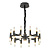 Подвесная люстра Lumina Deco Richmond LDP 6035-24 BK+GD
