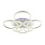 Потолочная светодиодная люстра Profit Light 5894/4+4A WHT