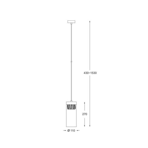 Подвесной светильник Zumaline Gem P0389-01D-F7AC Подвесной светильник Zumaline Gem P0389-01D-F7AC