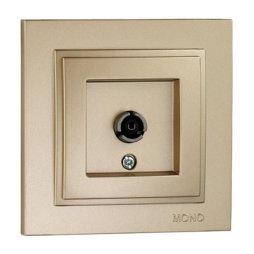 Розетка TV проходная Mono Electric Despina универсальная экран титан 102-222205-137 Розетка TV проходная Mono Electric Despina универсальная экран титан 102-222205-137