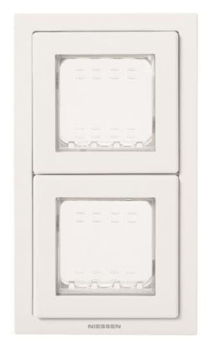 Рамка монтажная ITA 2-постовая ABB Zenit IP55 белый 2CLA327200N1101 Рамка монтажная ITA 2-постовая ABB Zenit IP55 белый 2CLA327200N1101