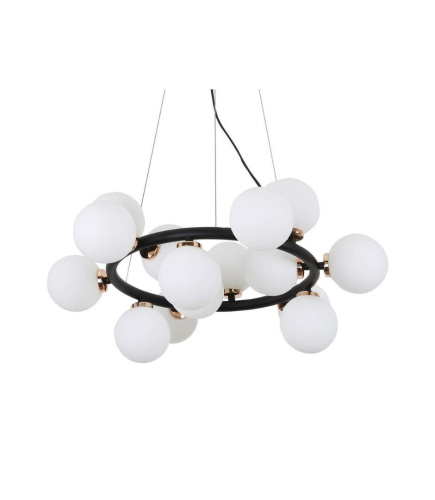 Подвесная люстра Lumina Deco Marsiada LDP 6033-15 BK+GD Подвесная люстра Lumina Deco Marsiada LDP 6033-15 BK+GD