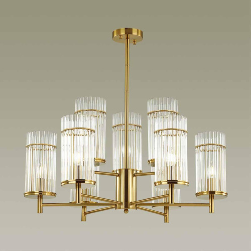 Подвесная люстра Odeon Light Midcent Formia 4809/9 Подвесная люстра Odeon Light Midcent Formia 4809/9
