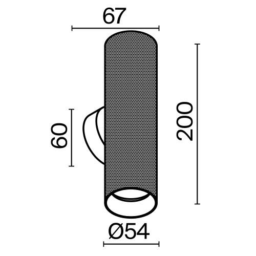 Настенный светильник (бра) Technical C080WL-02-GU10-MG Настенный светильник (бра) Technical C080WL-02-GU10-MG