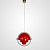 Люстра Louis Weisdorff Gubi Multi-Lite Pendant Red By Imperiumloft
