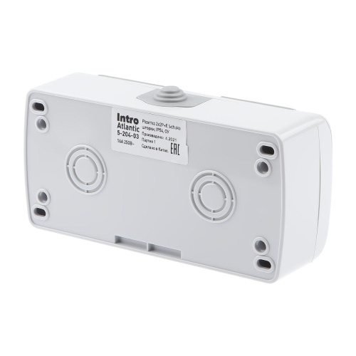 Розетка двойная ЭРА Intro Atlantic Schuko 2x2P+E 16A 250V с крышкой 5-204-03 Б0051061 Розетка двойная ЭРА Intro Atlantic Schuko 2x2P+E 16A 250V с крышкой 5-204-03 Б0051061