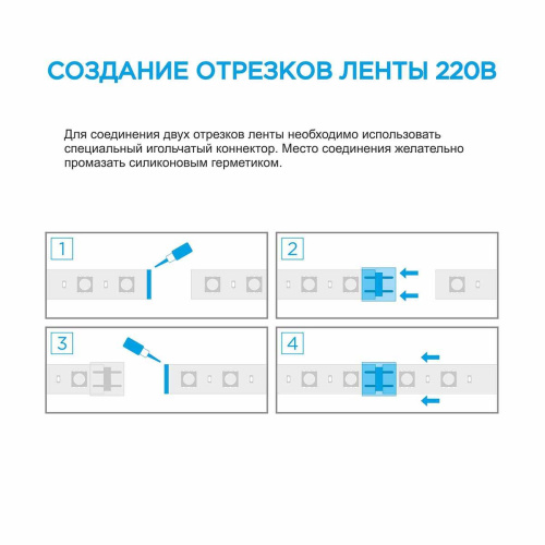 Светодиодная влагозащищенная лента OGM 8W/m 120LED/m 2835SMD теплый белый 50M SL-60