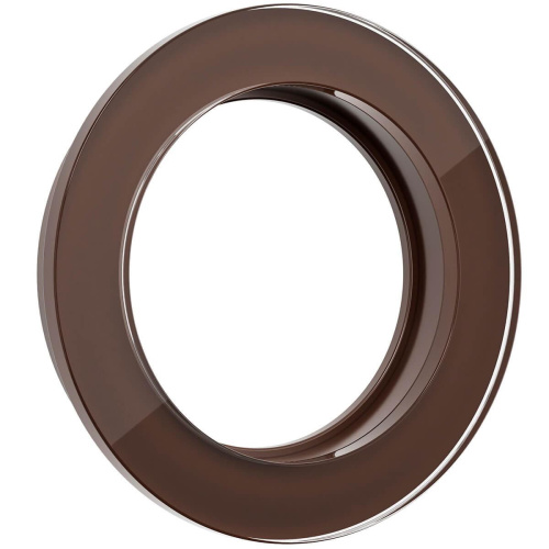 Рамка Werkel Favorit Runda на 1 пост коричневый WL21-Frame-01 4690389141935 Рамка Werkel Favorit Runda на 1 пост коричневый WL21-Frame-01 4690389141935