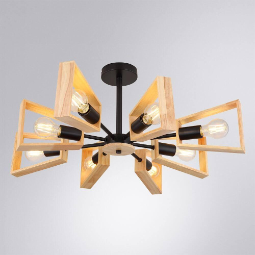 Потолочная люстра Arte Lamp Brussels A8030PL-8BK Потолочная люстра Arte Lamp Brussels A8030PL-8BK