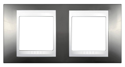 Рамка 2-постовая Schneider Electric Unica Хамелеон MGU6.004.824