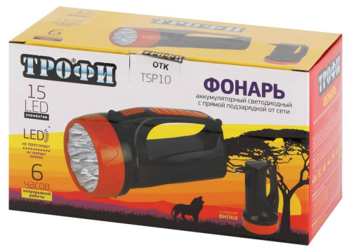 Прожекторный светодиодный фонарь ЭРА Трофи аккумуляторный 168х91х85 65 лм TSP10 Б0016537 Прожекторный светодиодный фонарь ЭРА Трофи аккумуляторный 168х91х85 65 лм TSP10 Б0016537