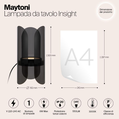 Настольный светильник Maytoni MOD416TL-L6BR3K Настольный светильник Maytoni MOD416TL-L6BR3K