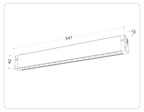 Трековый светодиодный светильник Ambrella Light Track System Magnetic 220V GL1311 Трековый светодиодный светильник Ambrella Light Track System Magnetic 220V GL1311