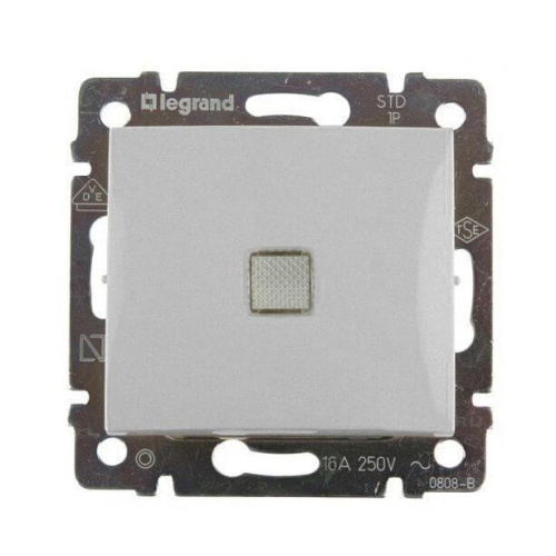 Переключатель одноклавишный на 2 направления Legrand Valena 16A 250V с подсветкой алюминий 770203 Переключатель одноклавишный на 2 направления Legrand Valena 16A 250V с подсветкой алюминий 770203