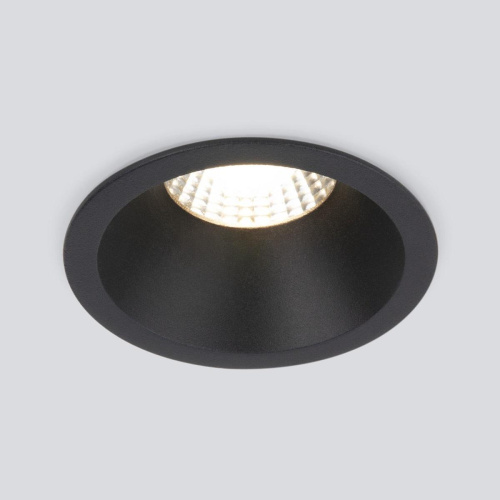 Встраиваемый светодиодный светильник Elektrostandard Lin 15266/LED 7W 3000K BK черный a063926 Встраиваемый светодиодный светильник Elektrostandard Lin 15266/LED 7W 3000K BK черный a063926