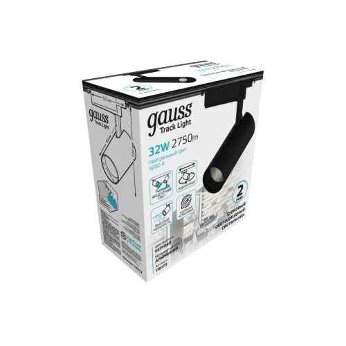 Трековый светодиодный светильник Gauss Track Light Led TR073 Трековый светодиодный светильник Gauss Track Light Led TR073