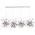 Подвесной светильник Crystal Lux GARDEN SP3х4 L1600 CHROME