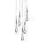 Подвесной светильник Pour 5A satin nickel