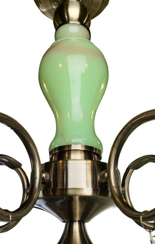 Потолочная люстра Arte Lamp Onyx Green A9592PL-5AB Потолочная люстра Arte Lamp Onyx Green A9592PL-5AB