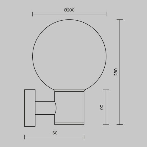 Настенный светильник (бра) Outdoor O598WL-01B Настенный светильник (бра) Outdoor O598WL-01B