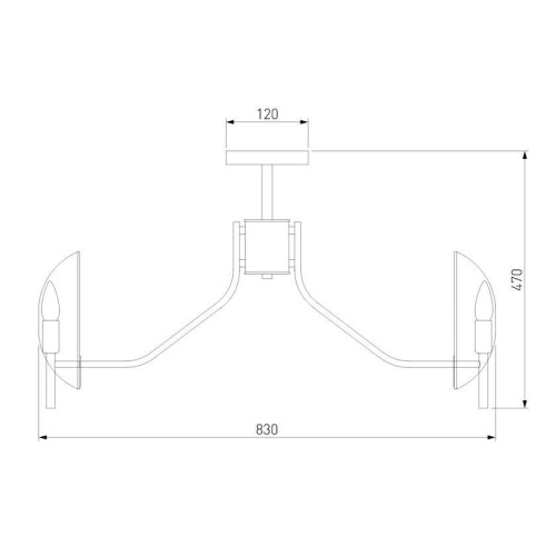 Потолочная люстра Eurosvet Rocco 60135/8 хром