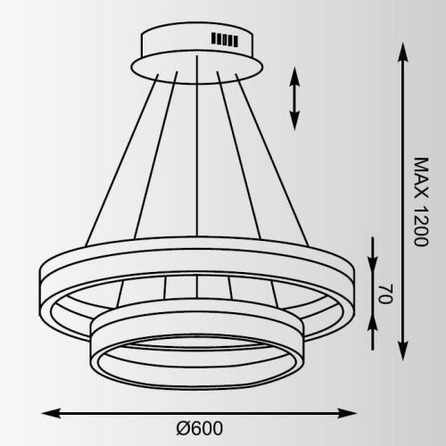 Подвесная светодиодная люстра Zumaline Circle L-CD-01 Подвесная светодиодная люстра Zumaline Circle L-CD-01