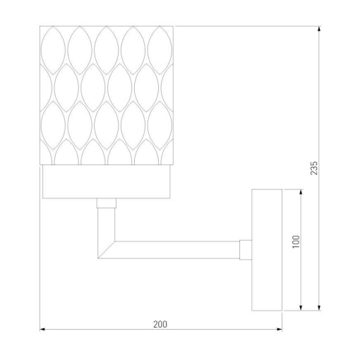 Бра Eurosvet Calle 60127/1 хром Бра Eurosvet Calle 60127/1 хром